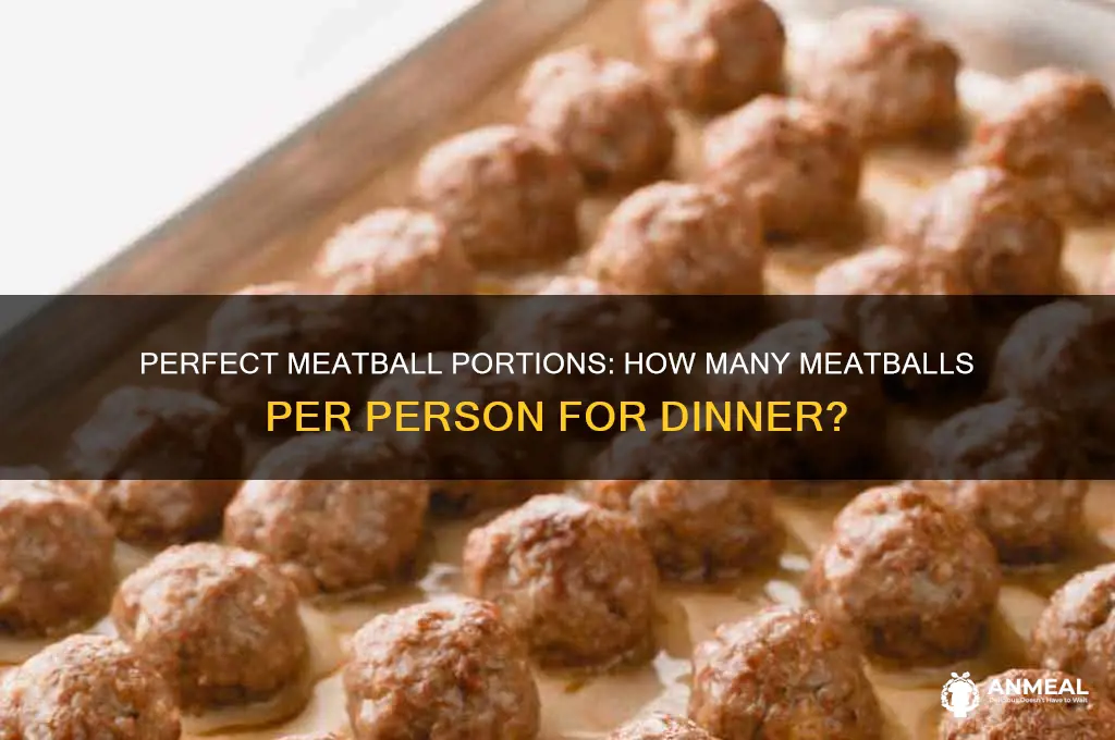 how many meatballs per person for dinner