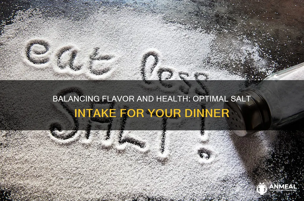 how many mg salt for dinner
