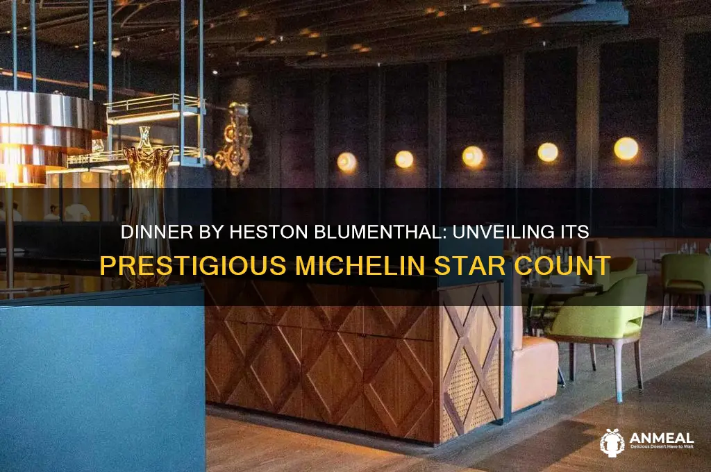 how many michelin stars does dinner by heston have