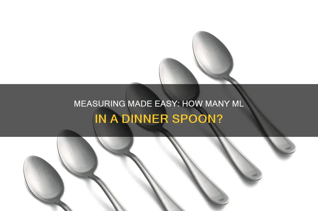 how many ml in a dinner spoon