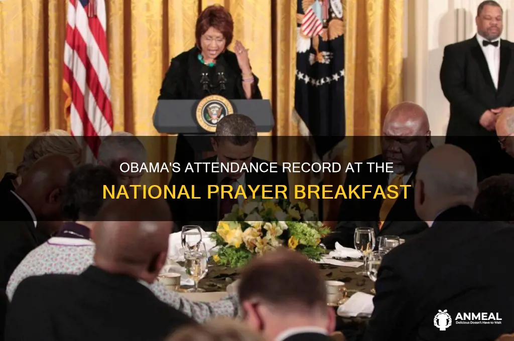 how many national prayer breakfast has obama attended