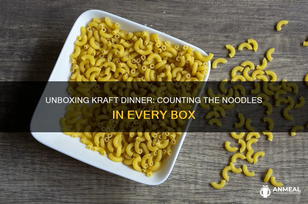 how many noodles are in a box of kraft dinner