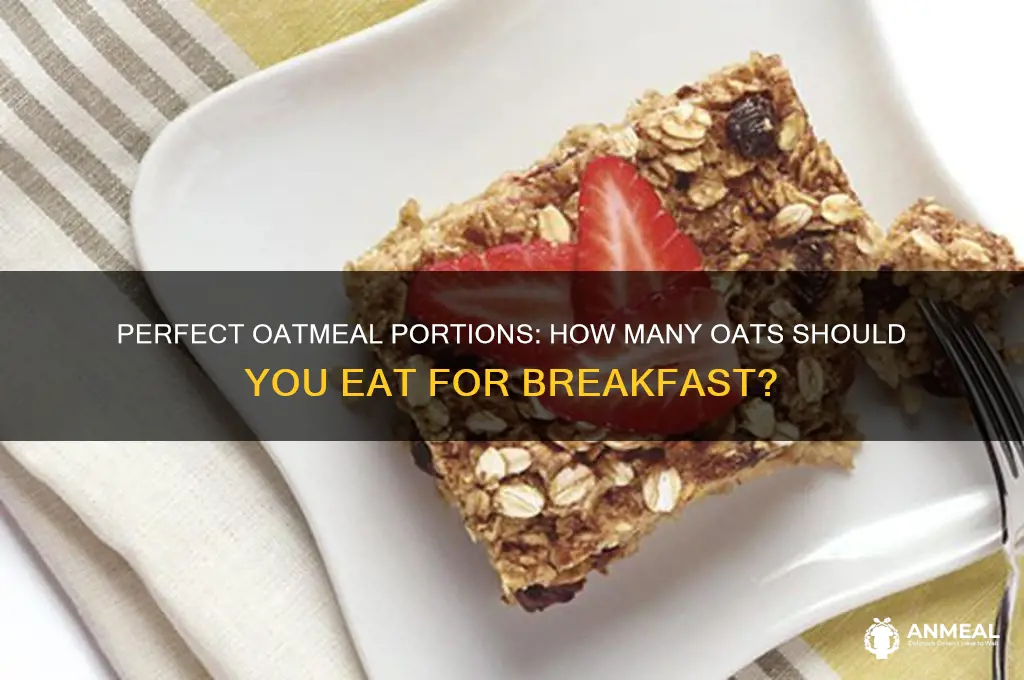 how many oats for breakfast