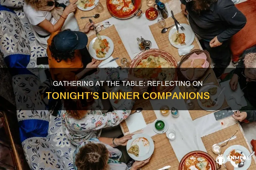 how many of us are at dinner tonight