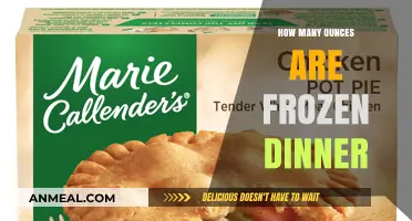 Frozen Dinner Portions: Understanding Ounces in Your Quick Meal