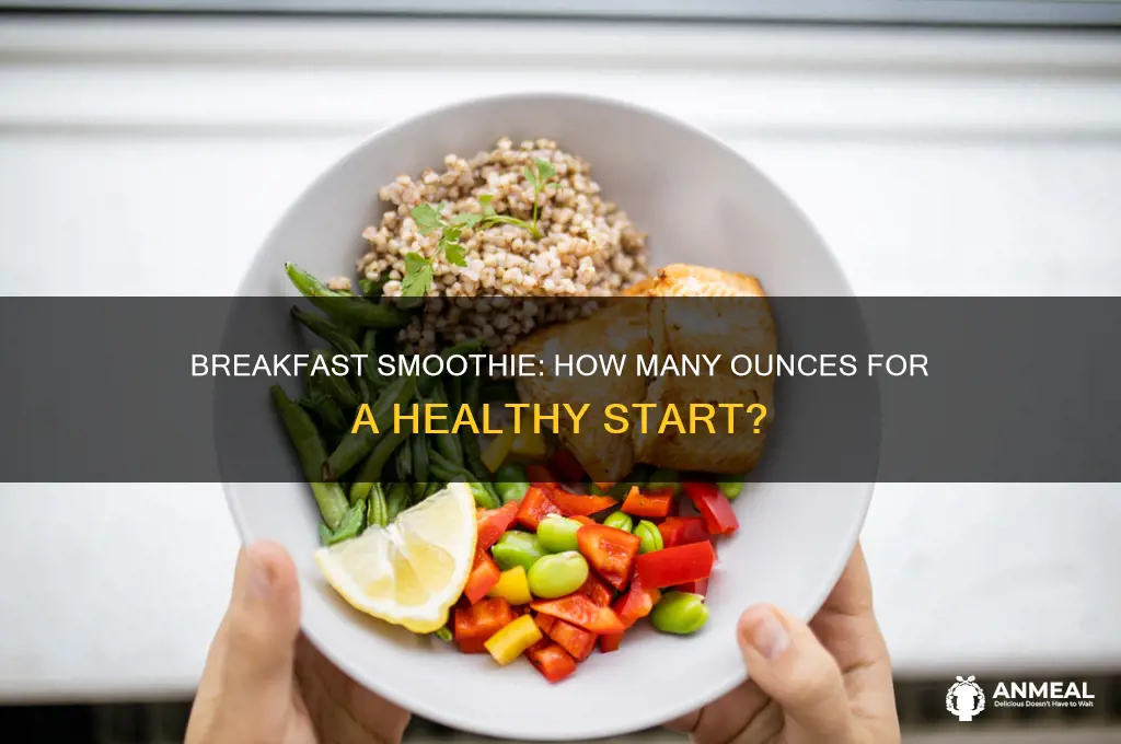 how many ounces in breakfast smoothie