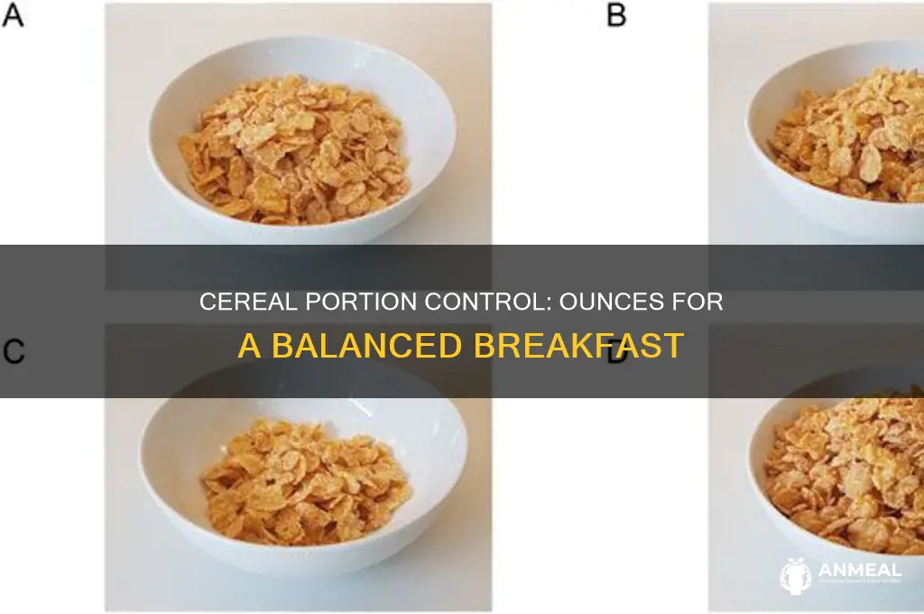 how many ounces of cereal for breakfast