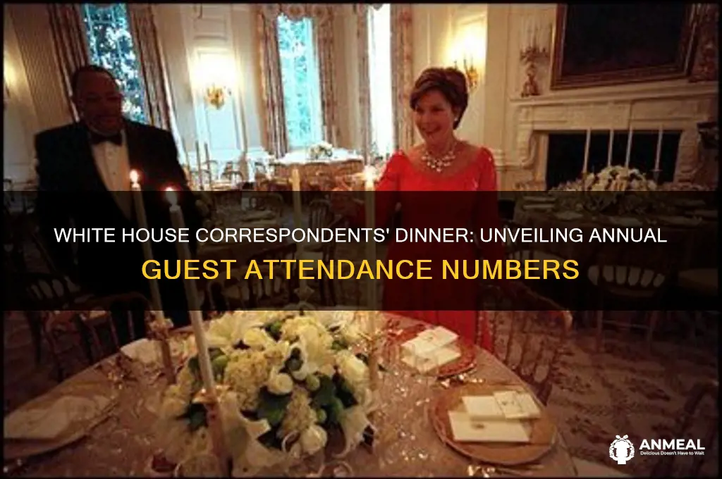 how many people attend the white house correspondence dinner