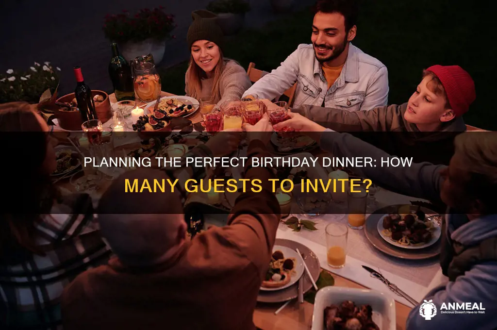 how many people birthday dinner