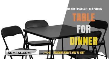 Maximizing Dinner Space: Folding Table Capacity for Guests Explained