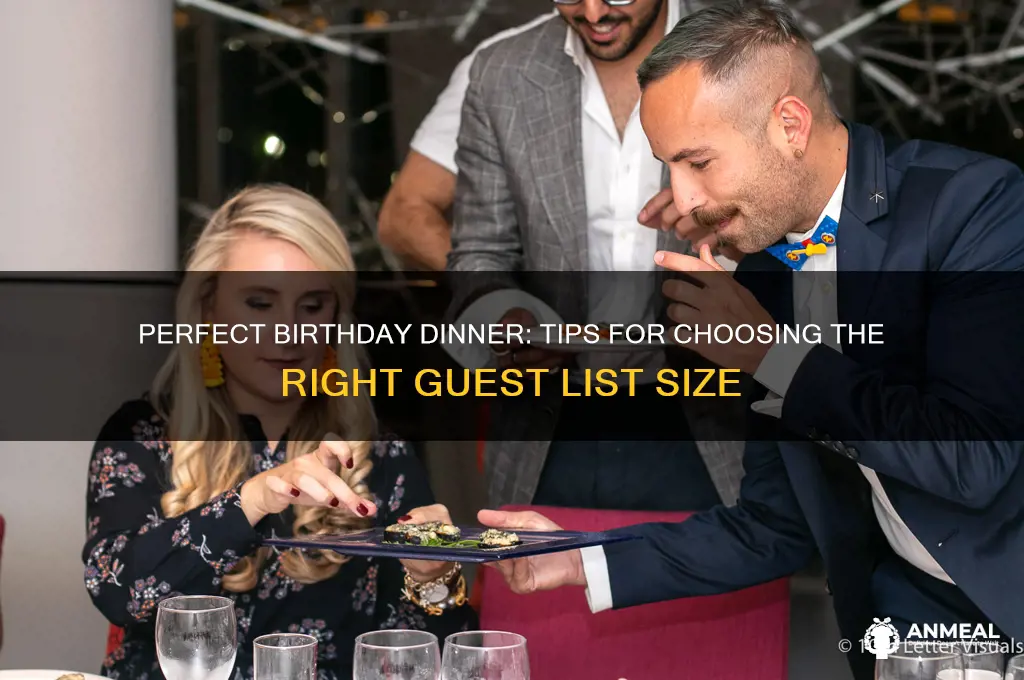 how many people should i invite to a birthday dinner