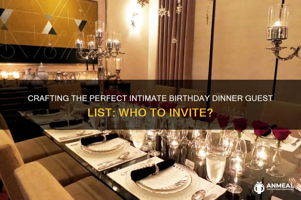 how many people to invite for intimate dinner birthday