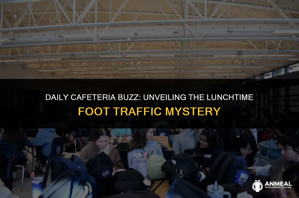 how many people visit a lunch cafeteria