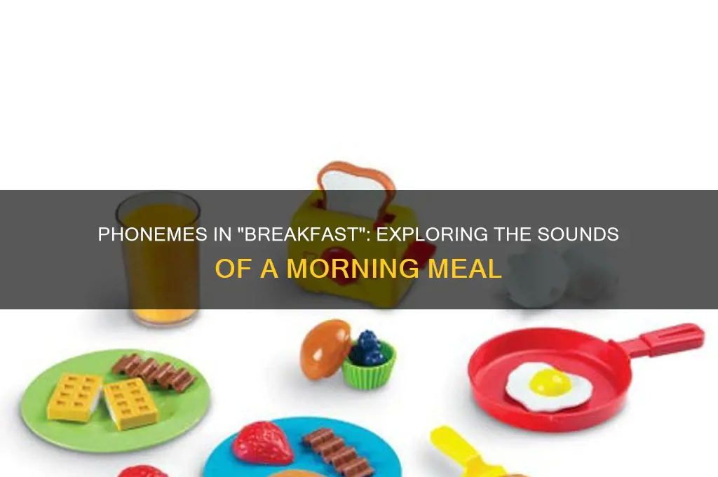 how many phonemes in the word breakfast