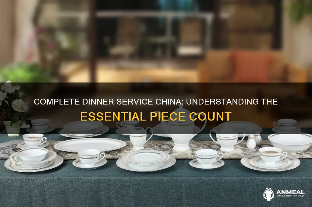 how many pieces in a full dinner service china