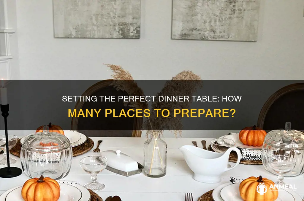 how many places are set for the dinner