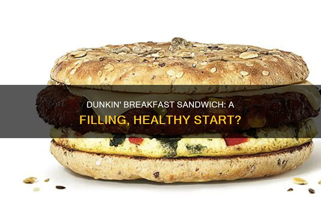 how many points is a dunkin donuts breakfast sandwich