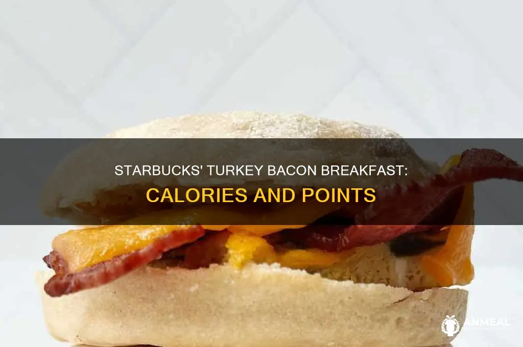 how many points is a starbucks turkey bacon breakfast sandwich