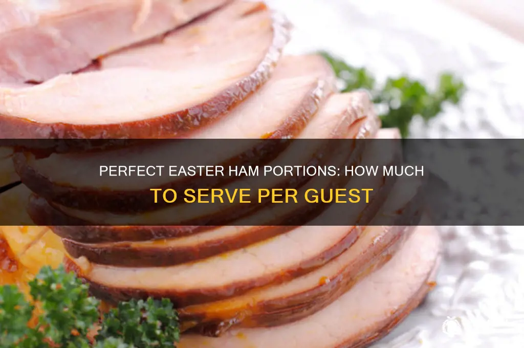 how many pounds of ham per person for easter dinner