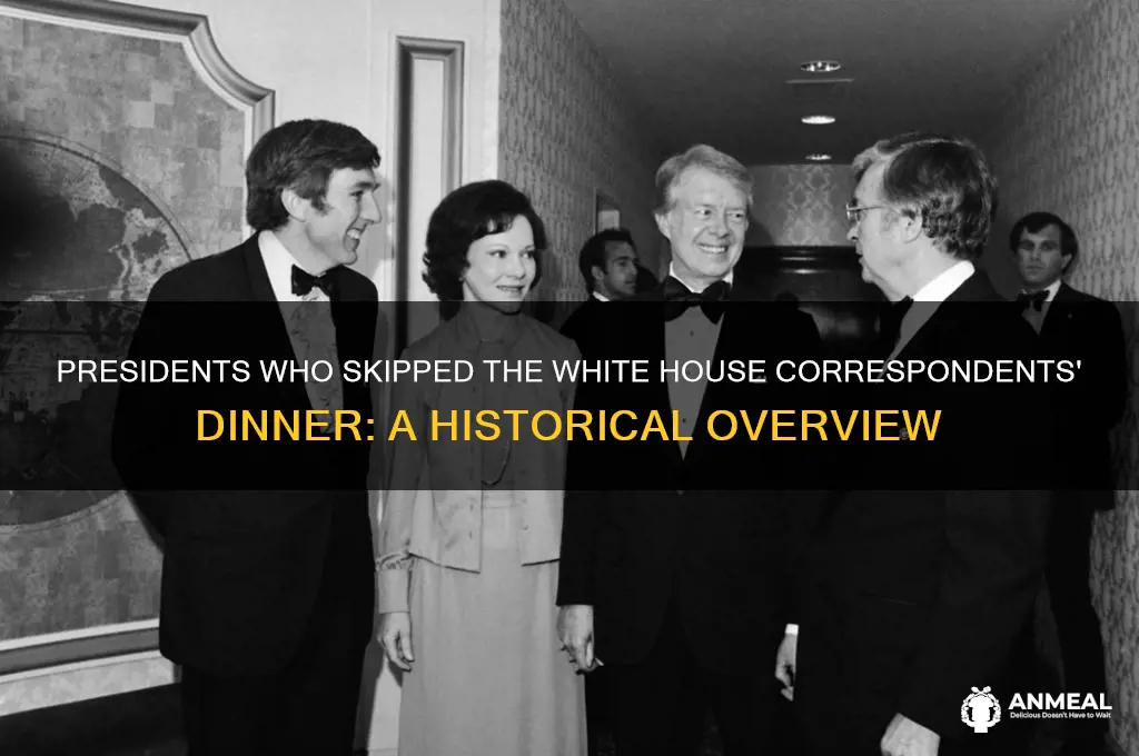 how many presidents have missed correspondents dinner
