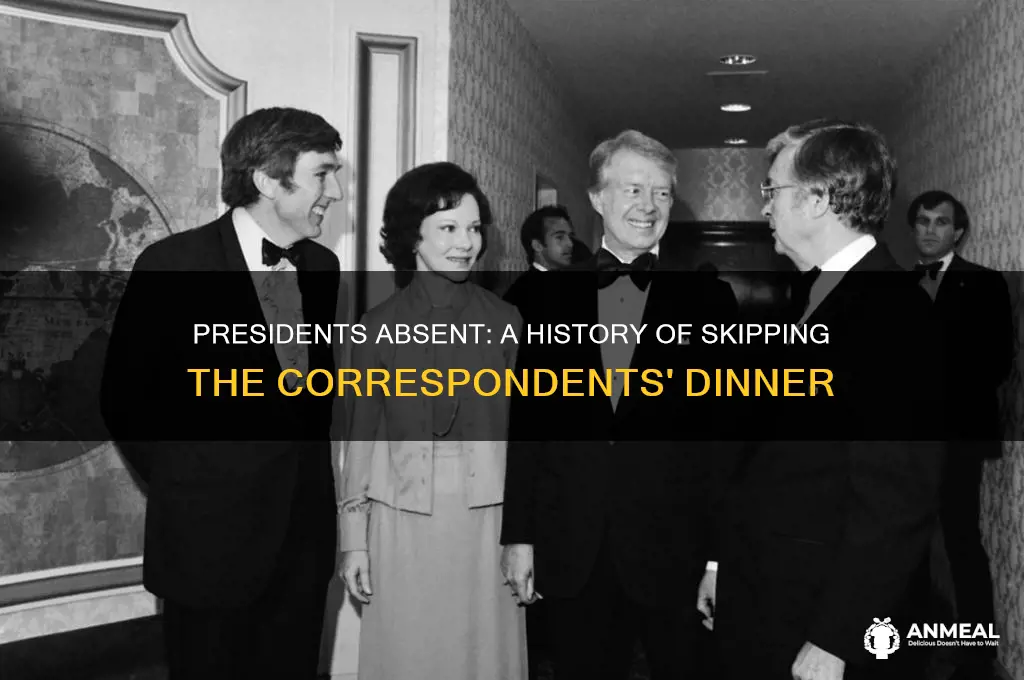 how many presidents have skipped the correspondints dinner