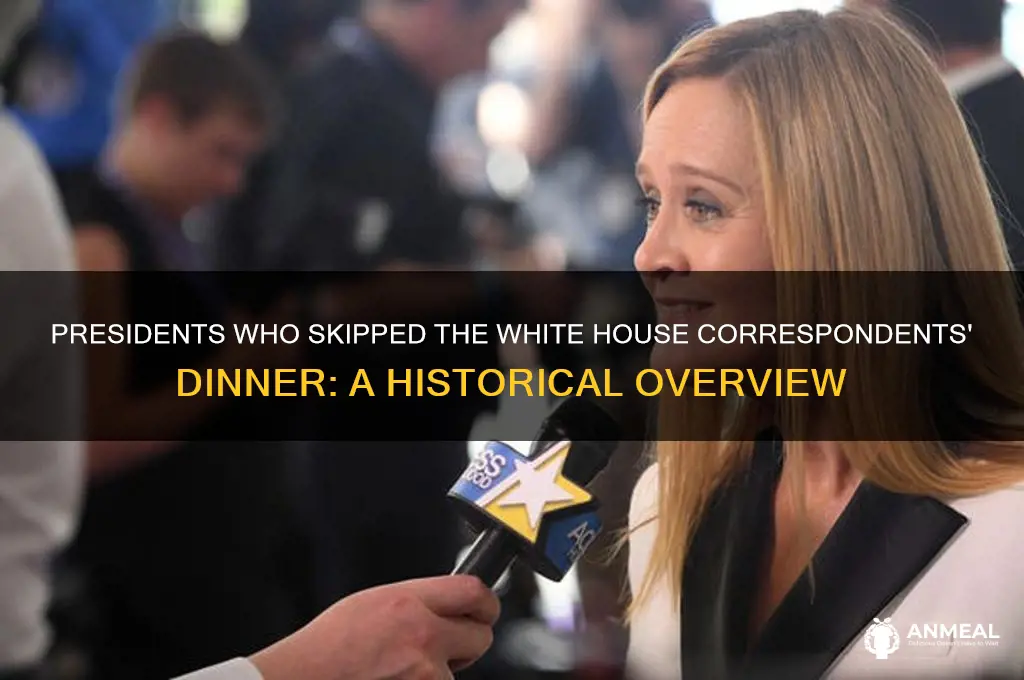 how many presidents skipped correspondance dinner
