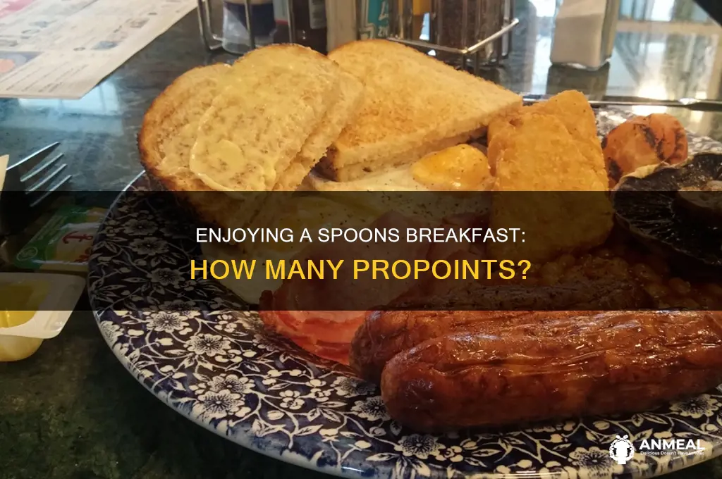 how many propoints in a wetherspoons breakfast
