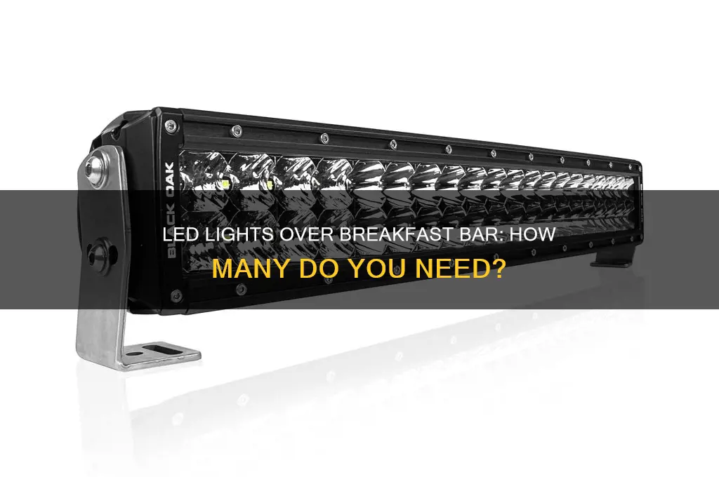 how many recessed led lights over breakfast bar