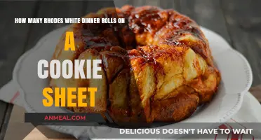 Perfect Baking: Rhodes White Dinner Rolls on a Cookie Sheet