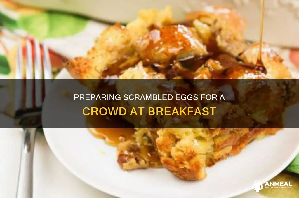 how many scrambeled eggs for continental breakfast for 30