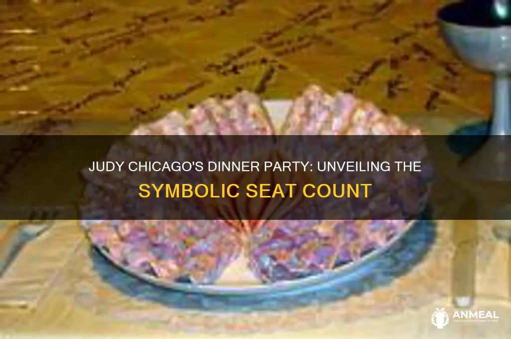 how many seats in dinner party judy chicago