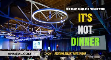 Seating Arrangements: How Many Seats Per Person for Non-Dinner Events