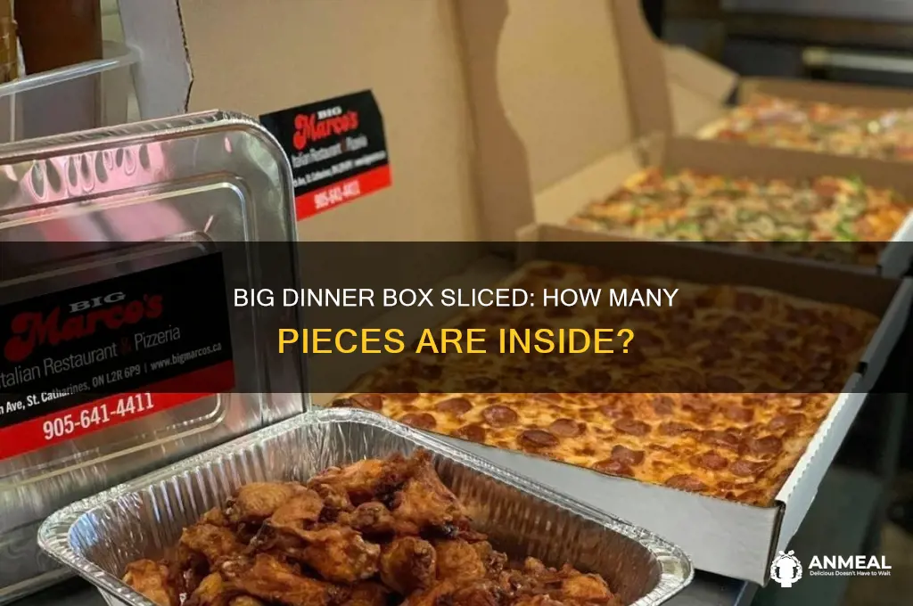 how many slices in big dinner box