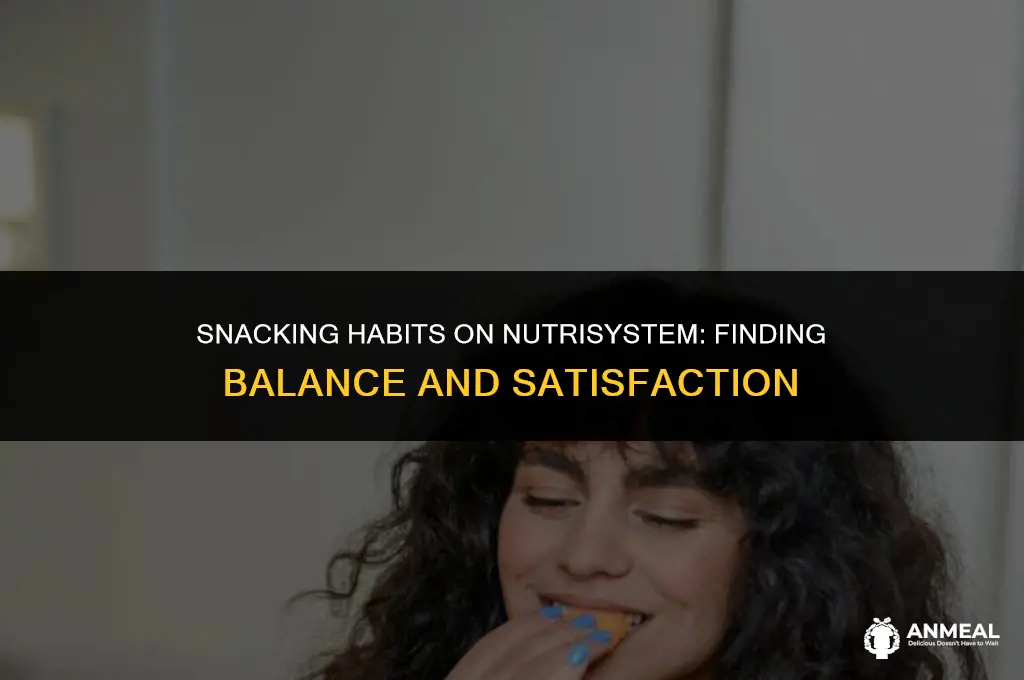 how many snacks a day do you eat on nutrisystem