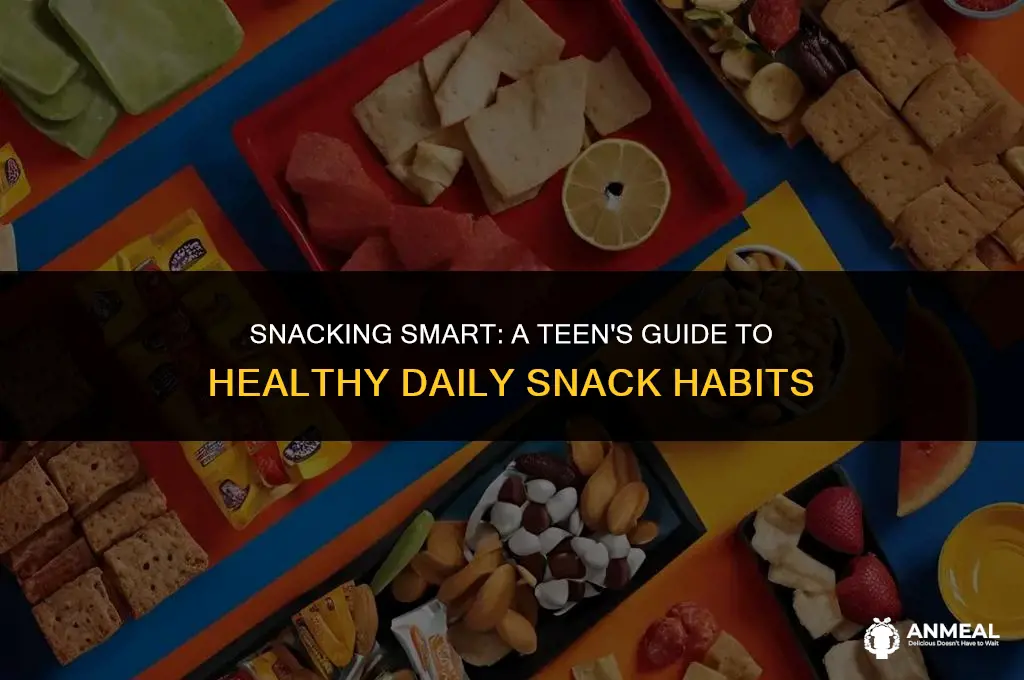 how many snacks should a teenager eat a day