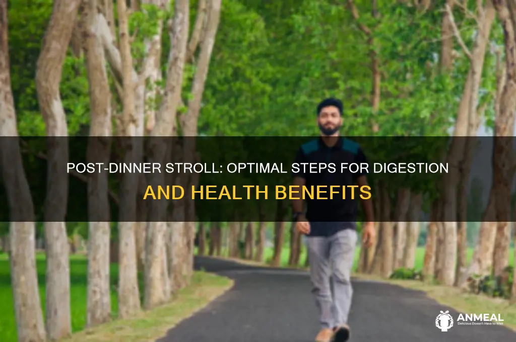 how many steps after dinner