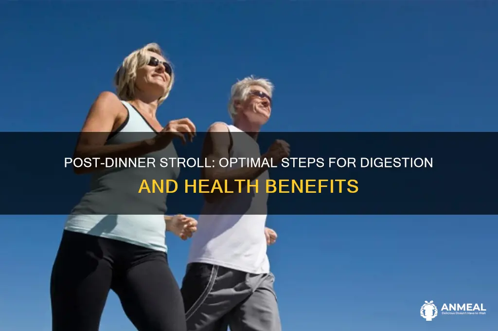 how many steps to take after dinner