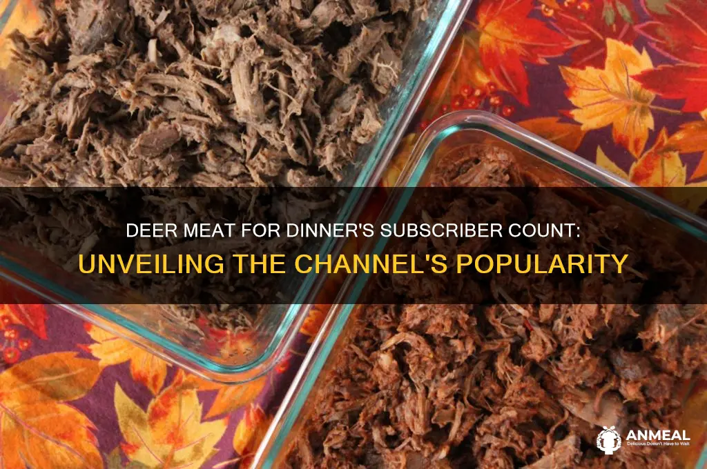 how many subscribers does deer meat for dinner have