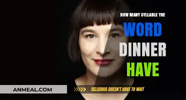 Unraveling the Syllable Mystery: How Many Beats Does 'Dinner' Truly Have?