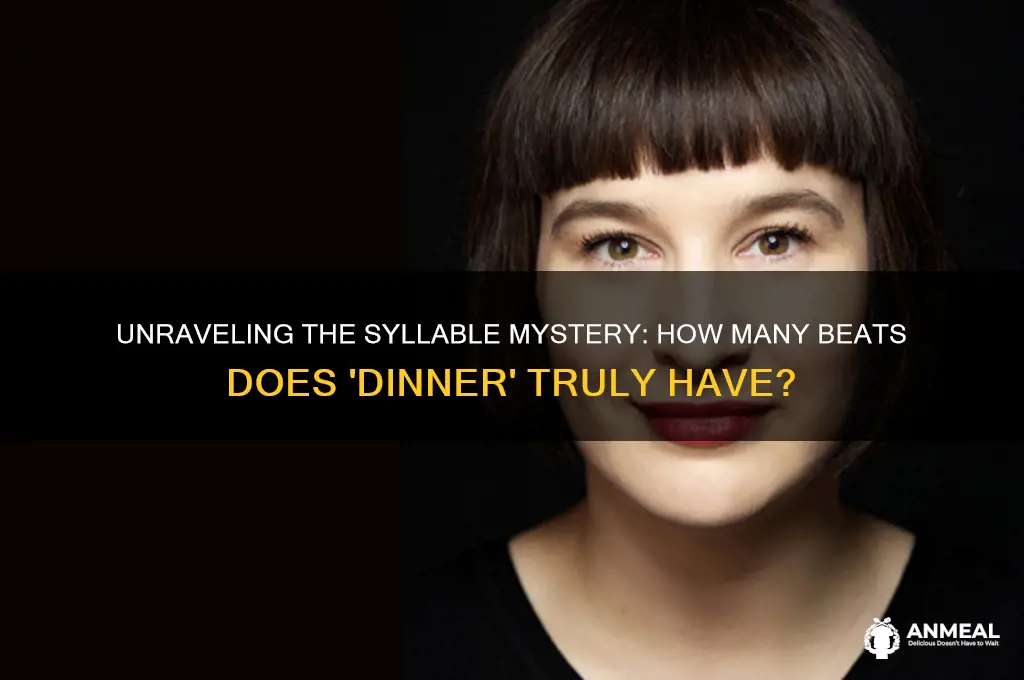 how many syllable the word dinner have