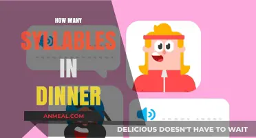Counting Dinner's Syllables: A Quick Guide to Pronouncing the Word