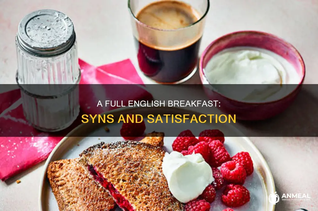 how many syns in a full english breakfast