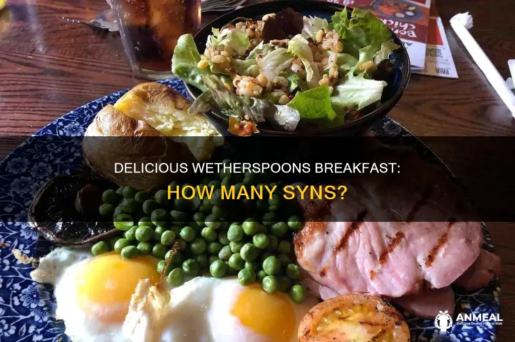 how many syns is a wetherspoons breakfast