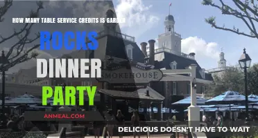 Garden Rocks Dinner Party: Understanding Table Service Credits Allocation