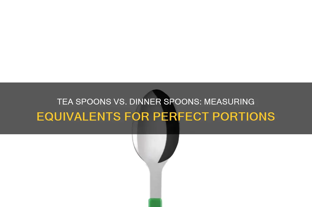 how many tea spoons on a dinner spoon