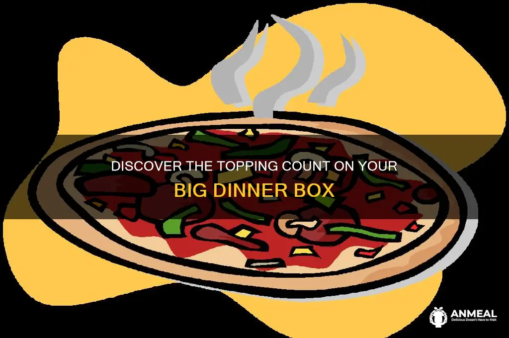 how many toppi gs on a big dinner box