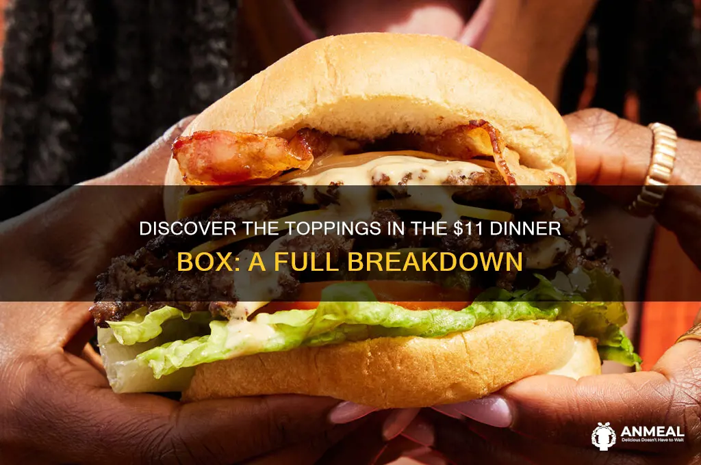 how many toppings is the 11 dollar dinner box
