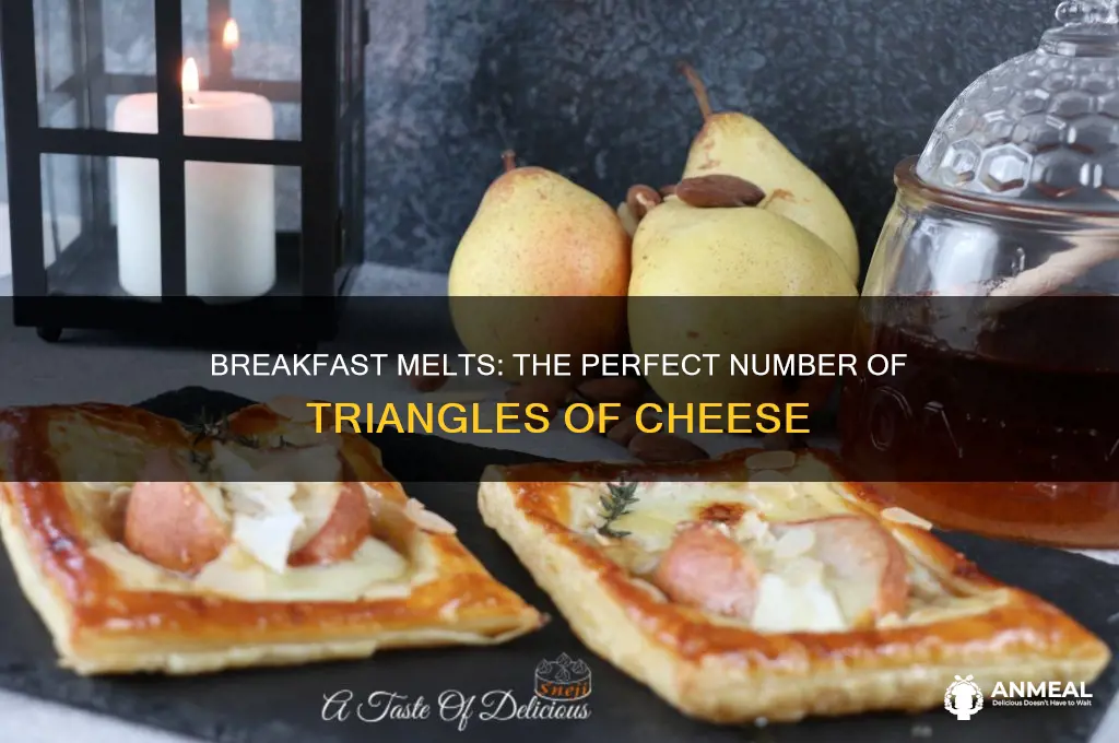 how many triangles of cheese go on a breakfast melt