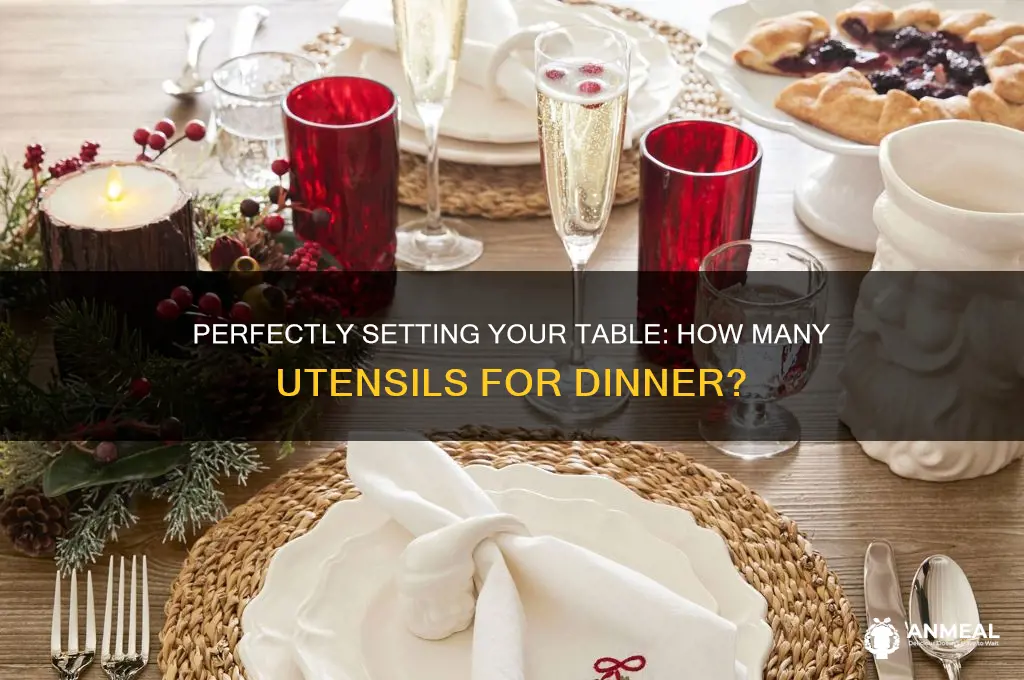 how many utensils dinner