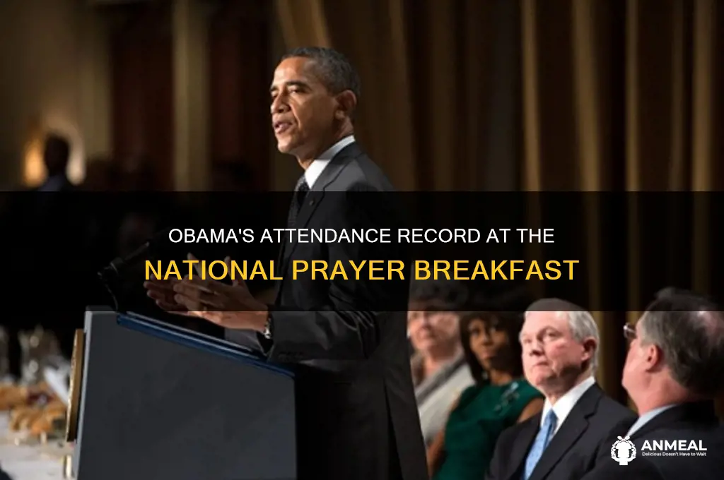 how many washington prayer breakfasts for obama